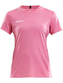 Craft Teamwear Squad Go Jersey Solid W Dámské sportovní tričko s výstřihem do V 82.5566 pop