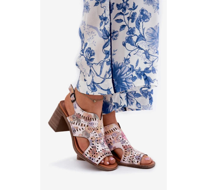 Dámské Sandály S Vzory Na Podpatku Multikolor Tosine Dámské Sandály S Vzory Na Podpatku Multikolor Tosine