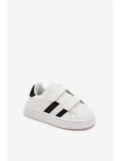 Dětské Sportovní Boty Sneakersy Z Eko Kůže Bílé Renel