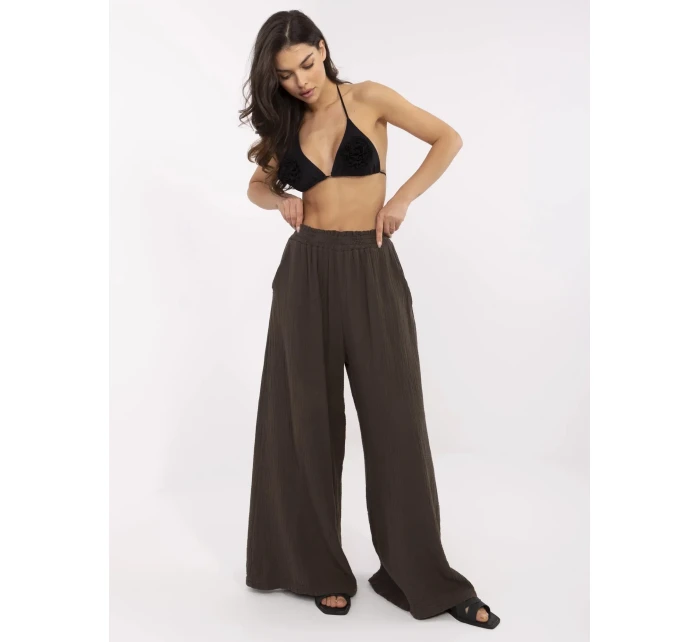 Kalhoty MI SP 2563.84 tmavě hnědé