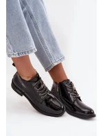 Lakované kožené dámské botky D&A – černé Lakované kožené dámské botky D&A – černé