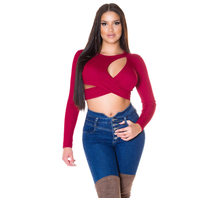 Sexy Crop Top mit Cut-Outs