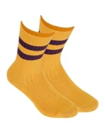 Netlačící dámské žebrované ponožky W.995 Netlačící dámské žebrované ponožky W.995