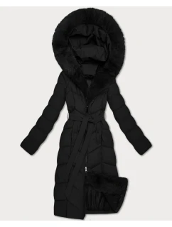 Damska kurtka zimowa z panelem czarna model 21721906 - S'WEST