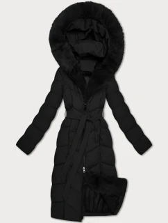 Damska kurtka zimowa z panelem czarna model 21721906 - S'WEST