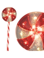 ZAHRADNÍ DEKORACE VEDLA CUKROVÁ LÍZÁTKA SADA 3 TEPLÝCH SVĚTELNÝCH