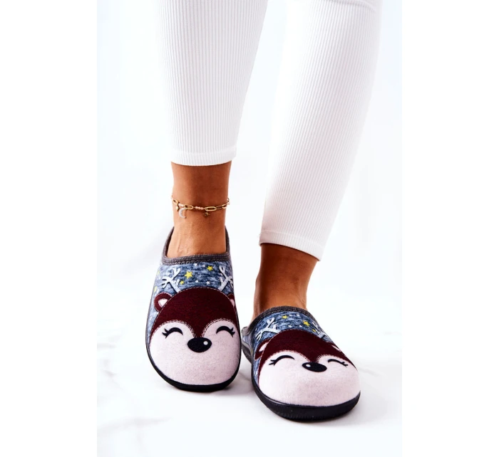 Hřejivé pantofle Modré model 21570610 - Boto