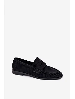 Dámské mokasíny s mašlí černé Cayen