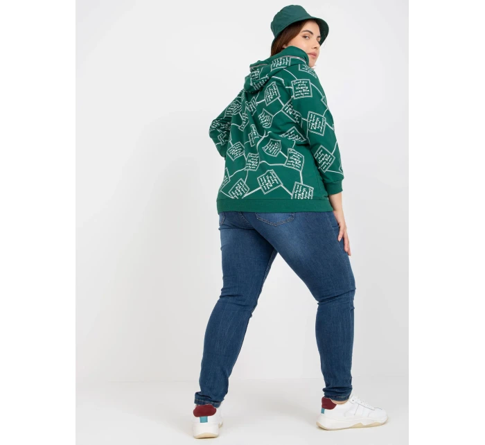 Dámská mikina RV BL 7566.69P tmavě zelená