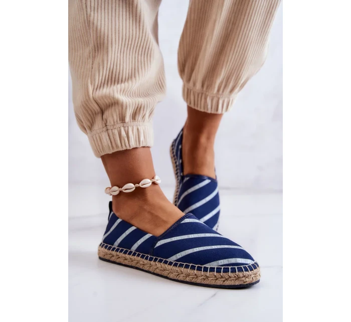 Dámské klasické espadrilky Big Star - tmavě modré Dámské klasické espadrilky Big Star - tmavě modré