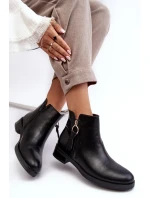 Kožené dámské ploché boty Black Vasica Kožené dámské ploché boty Black Vasica