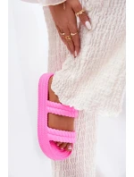 Dámské lehké pěnové pantofle na platformě S.Barski – fuchsiové