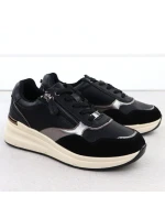 Dámské kožené polobotky  v černé barvě model 21905442 - FILIPPO