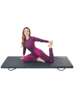 SKLÁDACÍ GYNASTICKÝ MATERIÁL 180x60x5 cm ŠEDÝ ENERO FIT
