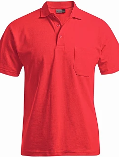 Pánské polo s kapsou Heavy Piqué 40. fire red model 22419094 - Promodoro