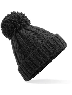 B 480 pletená čepice s bambulí black model 22433368 - Beechfield