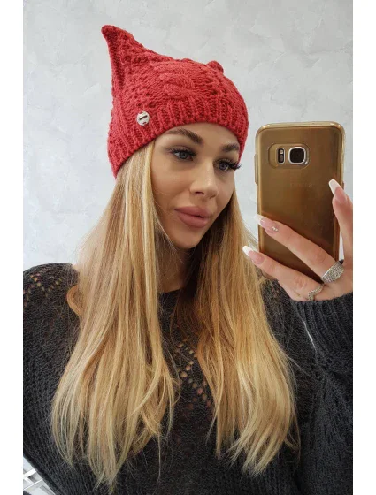 Fleecová čepice Rabbid K237 v malinové barvě Fleecová čepice Rabbid K237 v malinové barvě