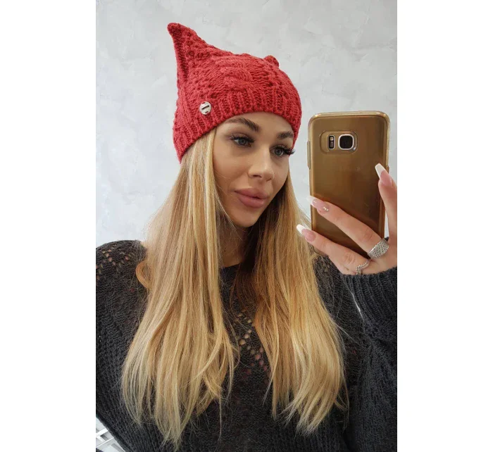 Fleecová čepice Rabbid K237 v malinové barvě Fleecová čepice Rabbid K237 v malinové barvě