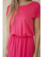 Viskózové šaty s kapsami fuchsie Viskózové šaty s kapsami fuchsie