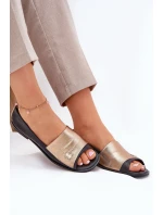 Kožené elegantní baleríny s odhalenými  model 21691229 - Zazoo