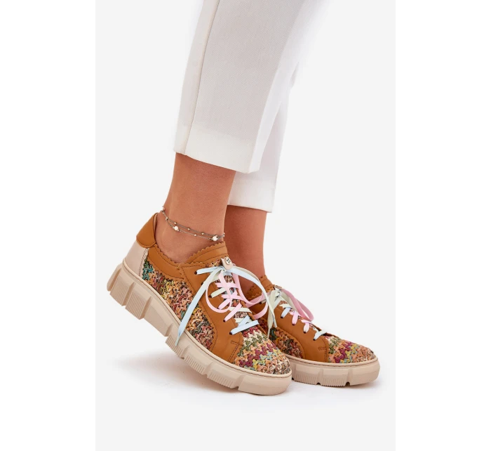 Dámské Kožené Polobotky model 21693708 Multikolor - Maciejka