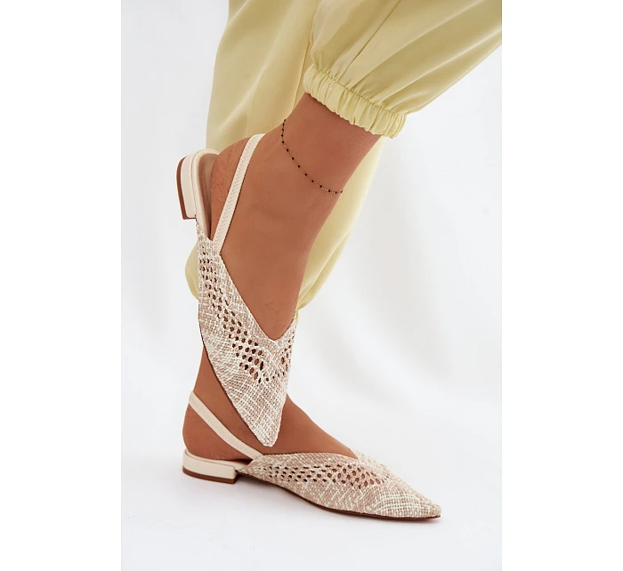 Dámské béžové ploché sandály model 22102865 - Boto