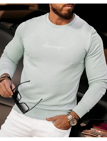 Pánská mikina model 18593252 mátová - Ola Voga