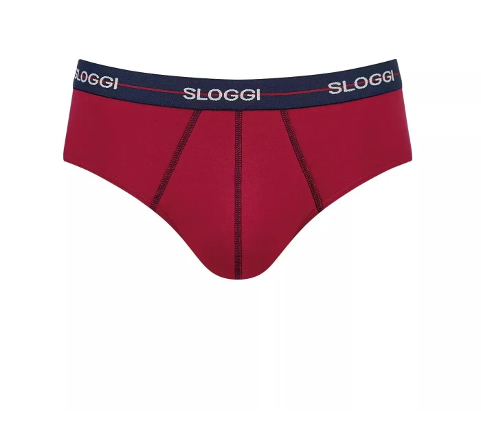 Pánské slipy Start Midi C2P box - BLUE - DARK COMBINATION - kombinace modré M008 - SLOGGI Pánské slipy Start Midi C2P box - BLUE - DARK COMBINATION - kombinace modré M008 - SLOGGI