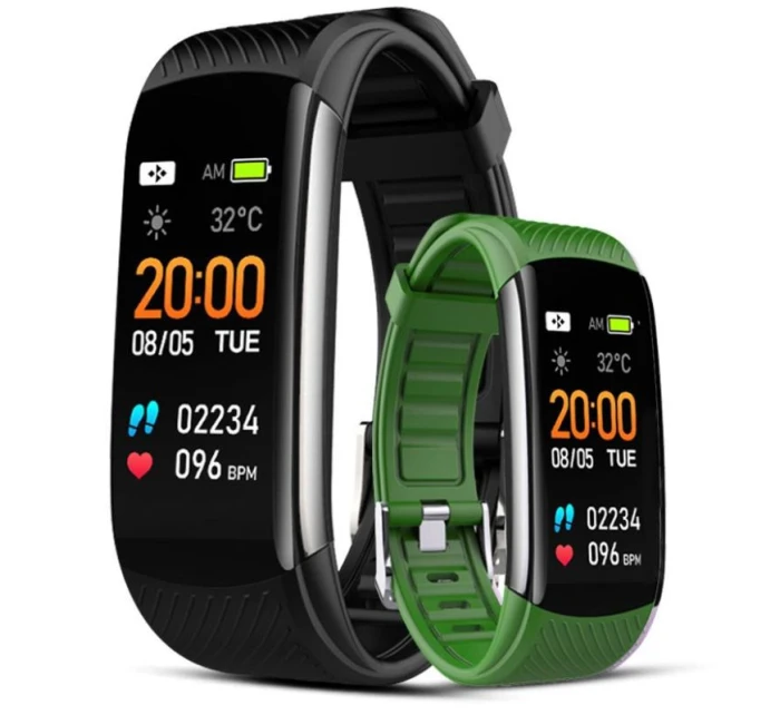 GIEWONT Smartwatch Black and Green 2 Stripes GW200-5 GIEWONT Smartwatch Black and Green 2 Stripes GW200-5