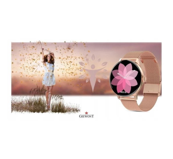 Dámské chytré hodinky GIEWONT Pink Gold GW330-1