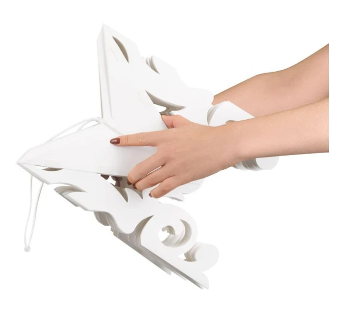 PAPÍROVÁ DEKORACE SNOWflAKE 64 CM BÍLÁ PAPÍROVÁ DEKORACE SNOWflAKE 64 CM BÍLÁ