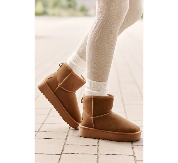 Dámské Semišové Sněhule Na Platformě Nad Kotníky Camel Rianaella Dámské Semišové Sněhule Na Platformě Nad Kotníky Camel Rianaella