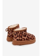 Dětské sněhule vyhřívané s Panterka Hnědé model 21718620 - Boto Dětské sněhule vyhřívané s Panterka Hnědé model 21718620 - Boto