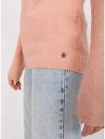 Sweter model 19005850 jasny różowy - FPrice Sweter model 19005850 jasny różowy - FPrice