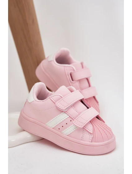 Dětské sportovní sneakers z eko kůže Renel – růžové Dětské sportovní sneakers z eko kůže Renel – růžové