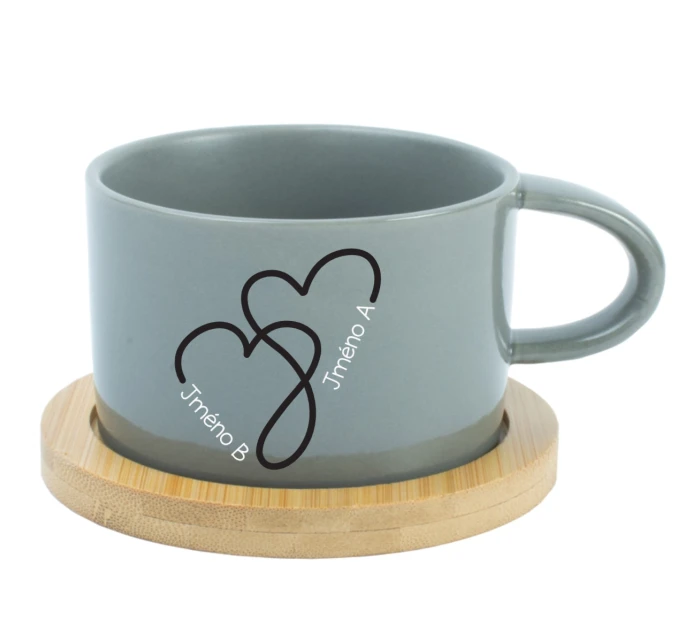 Keramický hrníček Makronka pro zamilované
