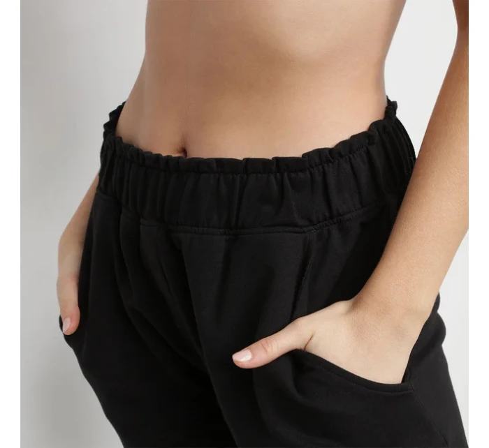 Dívčí junior teplákové kalhoty JOGGING D0C8P Černá - DIM