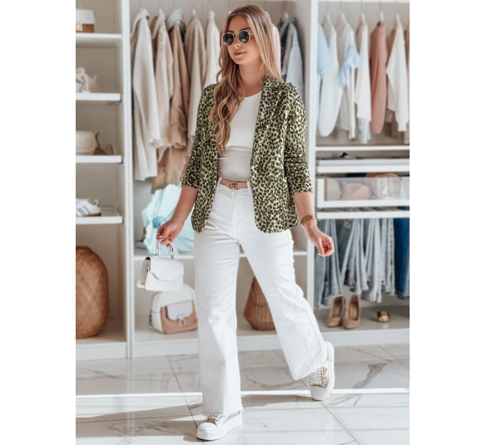 Dámská bunda do pasu MARABELL zelená FashionStreet PY0129