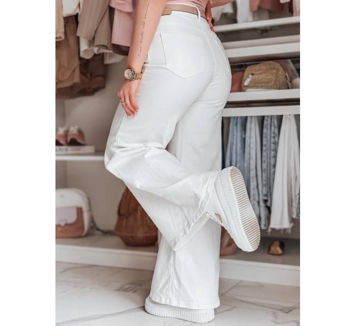 Dámské široké kalhoty LEGBLISS white FashionStreet UY2676