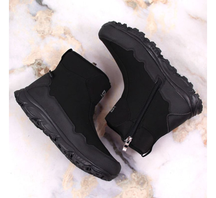 DK Jr DK58A nepromokavé zateplené sněhové boty černé