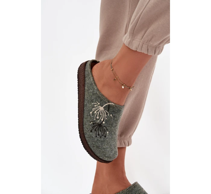 Dámská domácí obuv pantofle model 21714615 zelené - Inblu