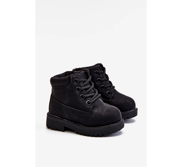 černé teplé Dětské boty model 21506652 - Boto