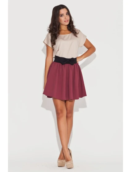 Dámská sukně K056 bordó - Katrus