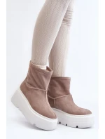 Boty na klínovém podpatku model 191190 Step in style Boty na klínovém podpatku model 191190 Step in style