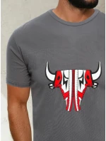 FashionStreet pánské grafitové tričko RX4931