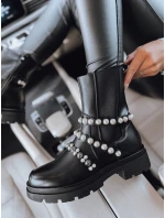 Dámské perlové kozačky CALLA black FashionStreet ZY0396