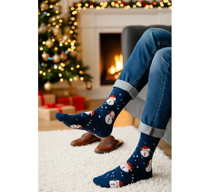 Pánské vánoční ponožky model 21327636 4146 - Steven Pánské vánoční ponožky model 21327636 4146 - Steven