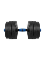 Nastavitelné bitumenové činky s konektorem 2x10 kg REBEL ACTIVE Nastavitelné bitumenové činky s konektorem 2x10 kg REBEL ACTIVE