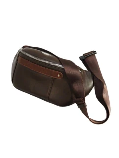 Pánská brašna Aeronautica Militare Waist Bag Brown - AM-393-MORO pánské