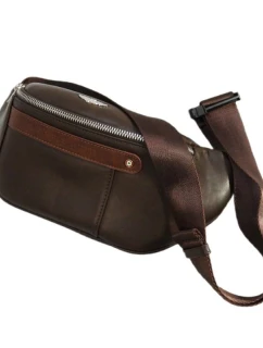 Pánská brašna Aeronautica Militare Waist Bag Brown - AM-393-MORO pánské